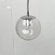 Vintage German glass pendant light Space Age Ah 105 by Peill & Putzler, 1970s.