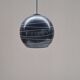 Italian black opaline pendant light 1970
