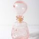Vintage Small Pink Glass Decanter with Stopper: Mid-Century Empoli Italian