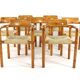 Ensemble de 7 chaises de salle à manger