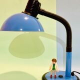 Lampe de bureau à poser bleu des années 60-70