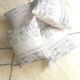 Lot of 4 bogolan cushions