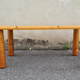 Italian pine and glass coffee table