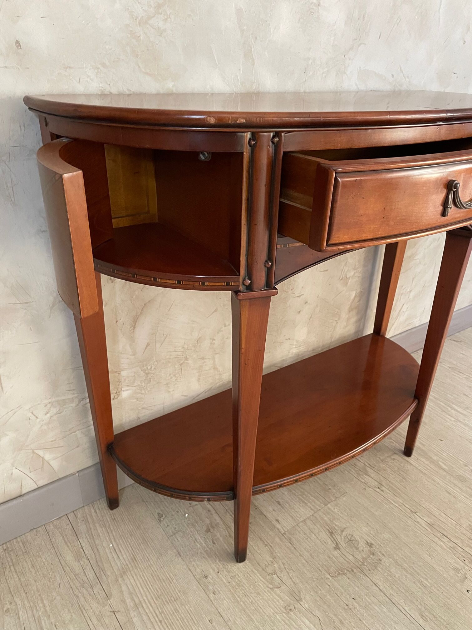 Half-moon console