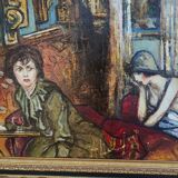 Tableau hommage à Toulouse Lautrec