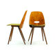 Frantisek Jirak Lollipop chair in walnut veneer for Tatra, circa 1960