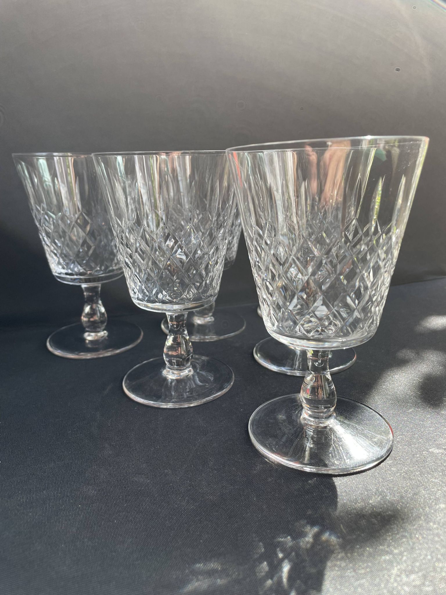 6 Verres à eau – Cristallerie de Lorraine à Lemberg (1925-1997)