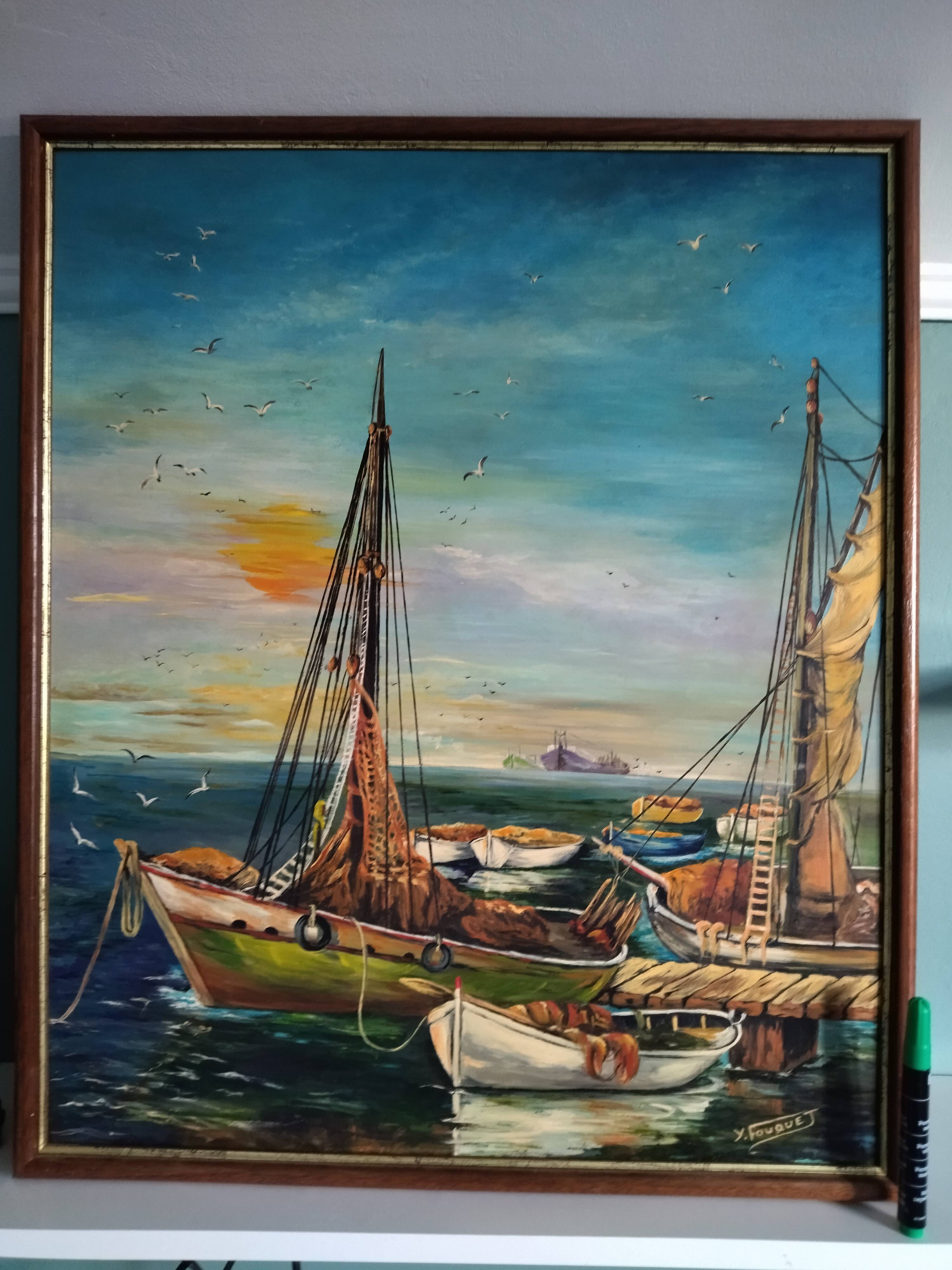 Painting the oil on canvas signed