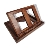 Solid oak reading desk, adjustable