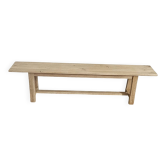 Oak farmhouse bench