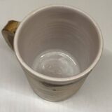 Four enameled ceramic cups Galerie Palissy in Vallauris