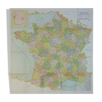 Map of France 1956