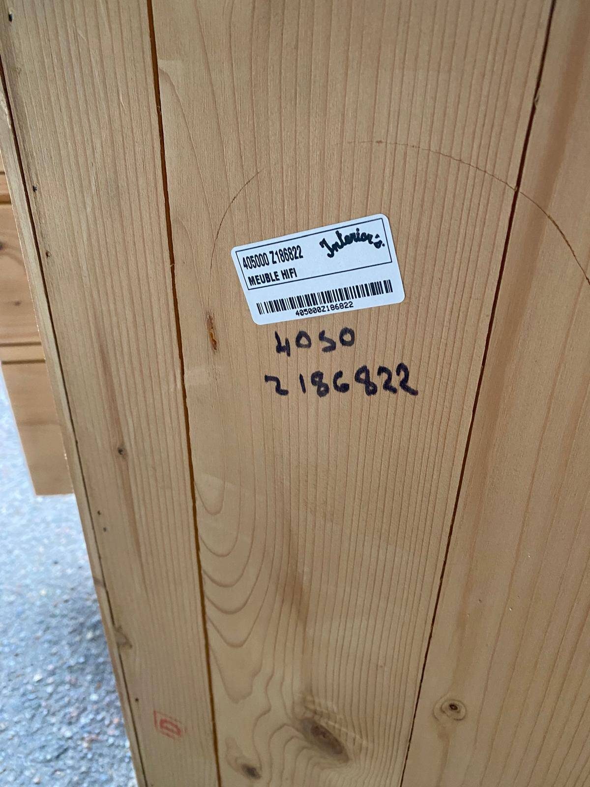Buffet commode anglaise Interior's rénovée en bois massif 1980