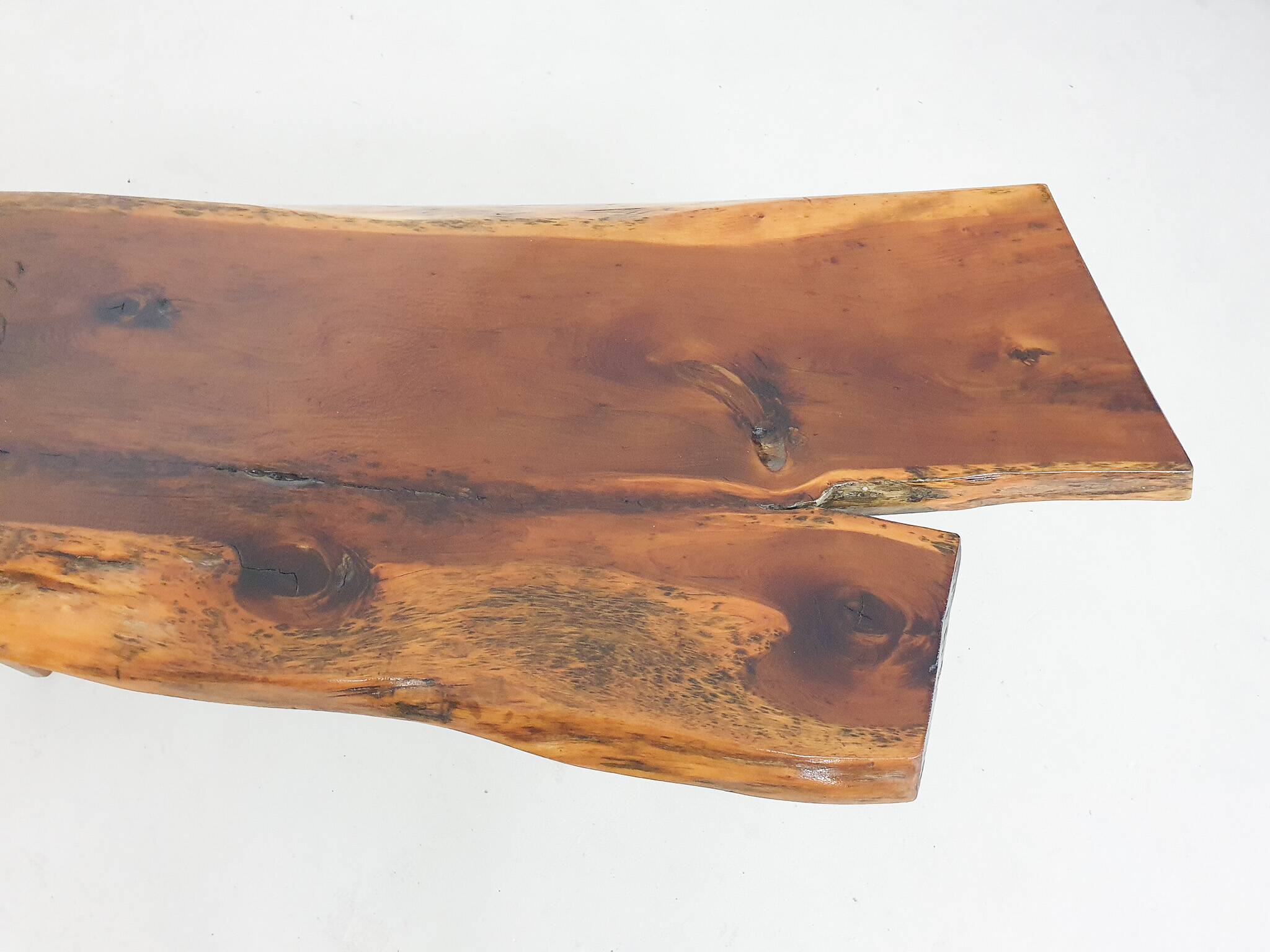 Reynolds of Ludlow tree trunk coffee table, U.K 1970's