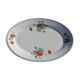 Plat de service/ravier Salins les Bains motif coquelicot