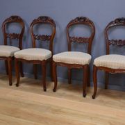 Set of 4 mahogany chairs, Napoléon III period - second half of the 19th century.