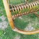 Rocking-chair vintage rotin