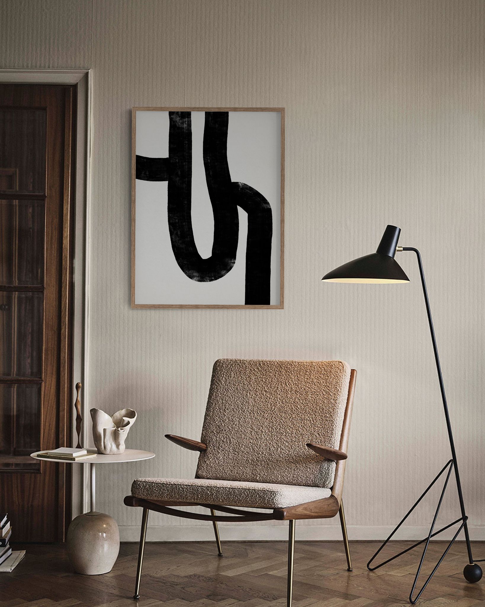Lignes abstraites impression giclée 50x70cm