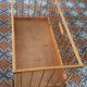 Parc en bois pliable sur roulettes en bois