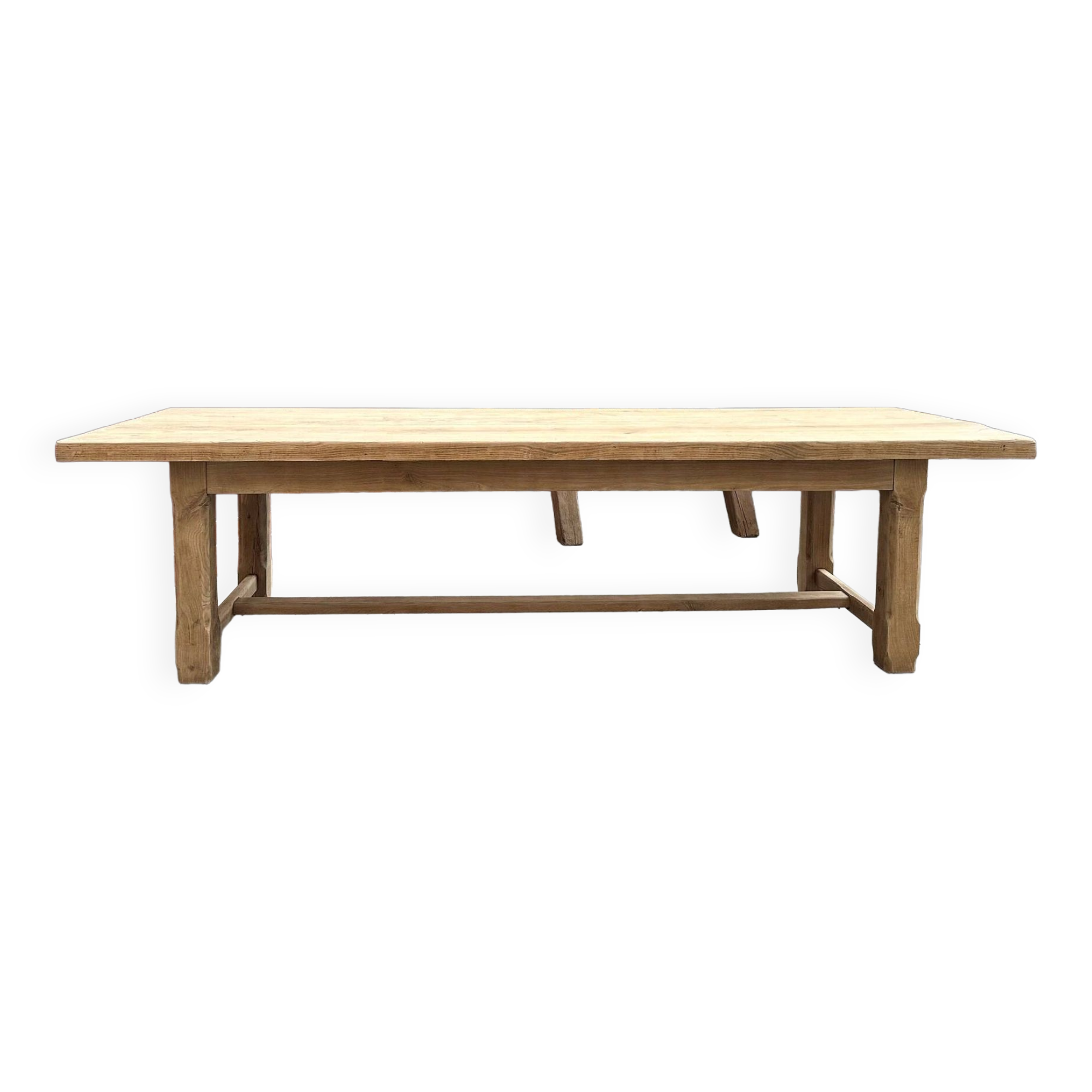 Very large solid oak farm table