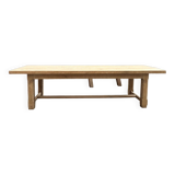 Very large solid oak farm table