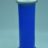 Vase bleu grés non signé