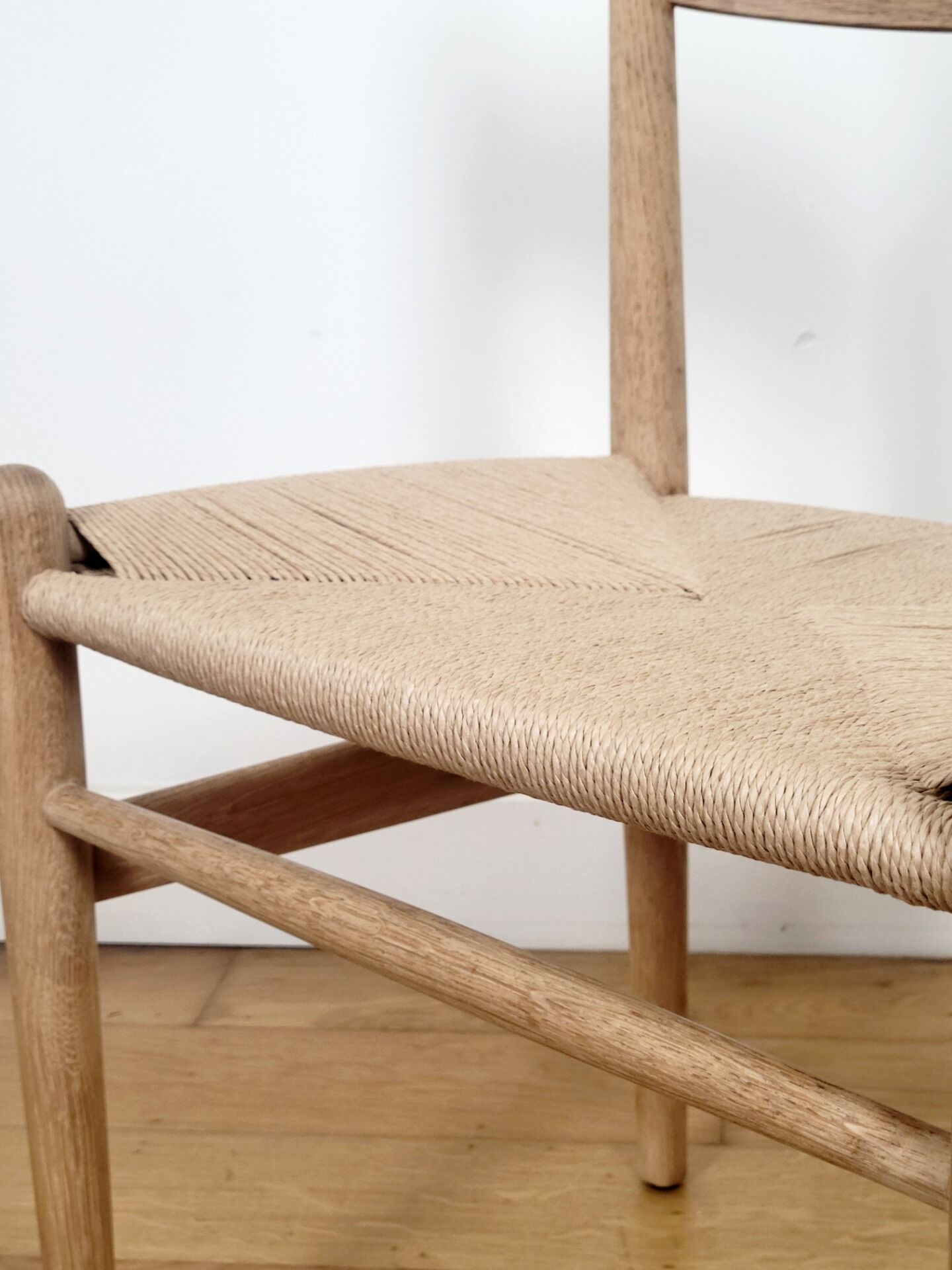 Set of 2 Hans J. Wegner CH36 dining chairs for Carl Hansen & Søn in solid oak