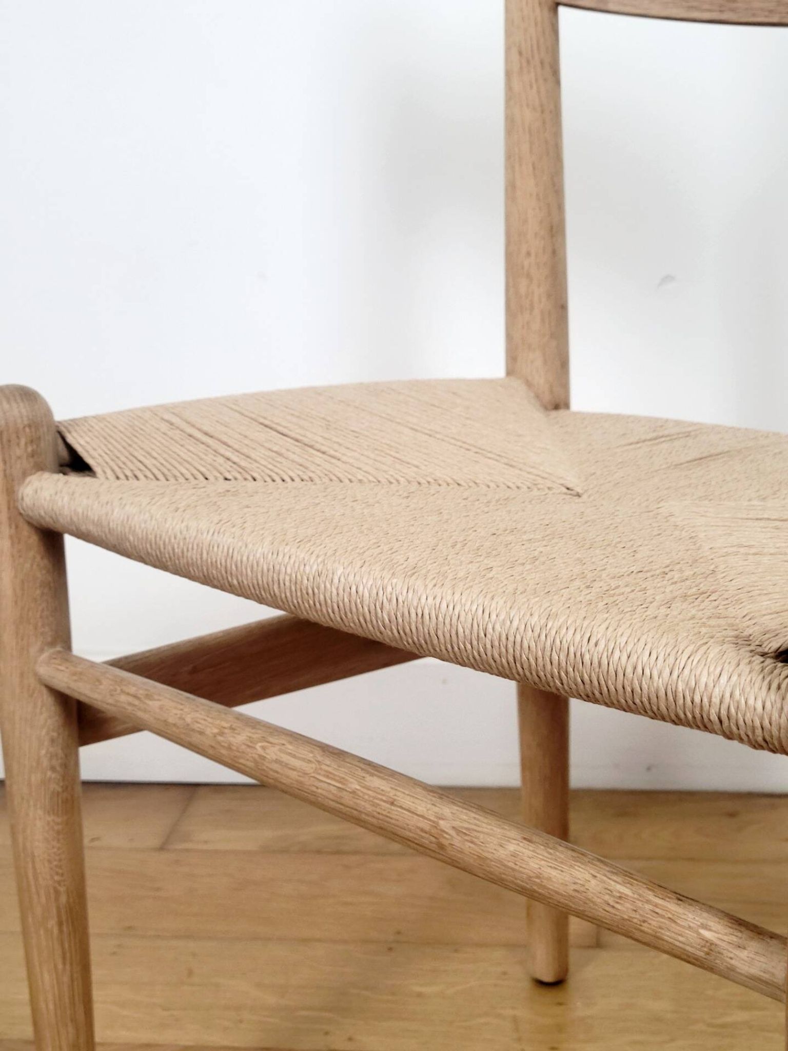Set of 2 Hans J. Wegner CH36 dining chairs for Carl Hansen & Søn in solid oak
