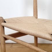 Set of 2 Hans J. Wegner CH36 dining chairs for Carl Hansen & Søn in solid oak
