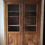 Antique Louis Philippe glass cabinet