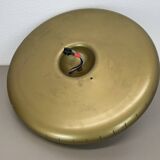 round 36cm metal Gino Sarfatti Style wall Ceiling Light Flushmount, Italy 1950s