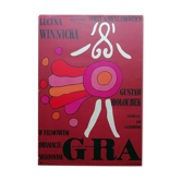Affiche polonaise originale film Le Jeu 1968