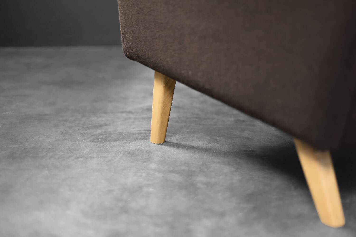 Vintage Mid-Century Danish Modern Brown 3-Seater Sofa by Folke Ohlsson