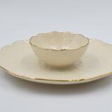 Vintage porcelain dish Lenox USA aperitif or entremets leaves in slight relief