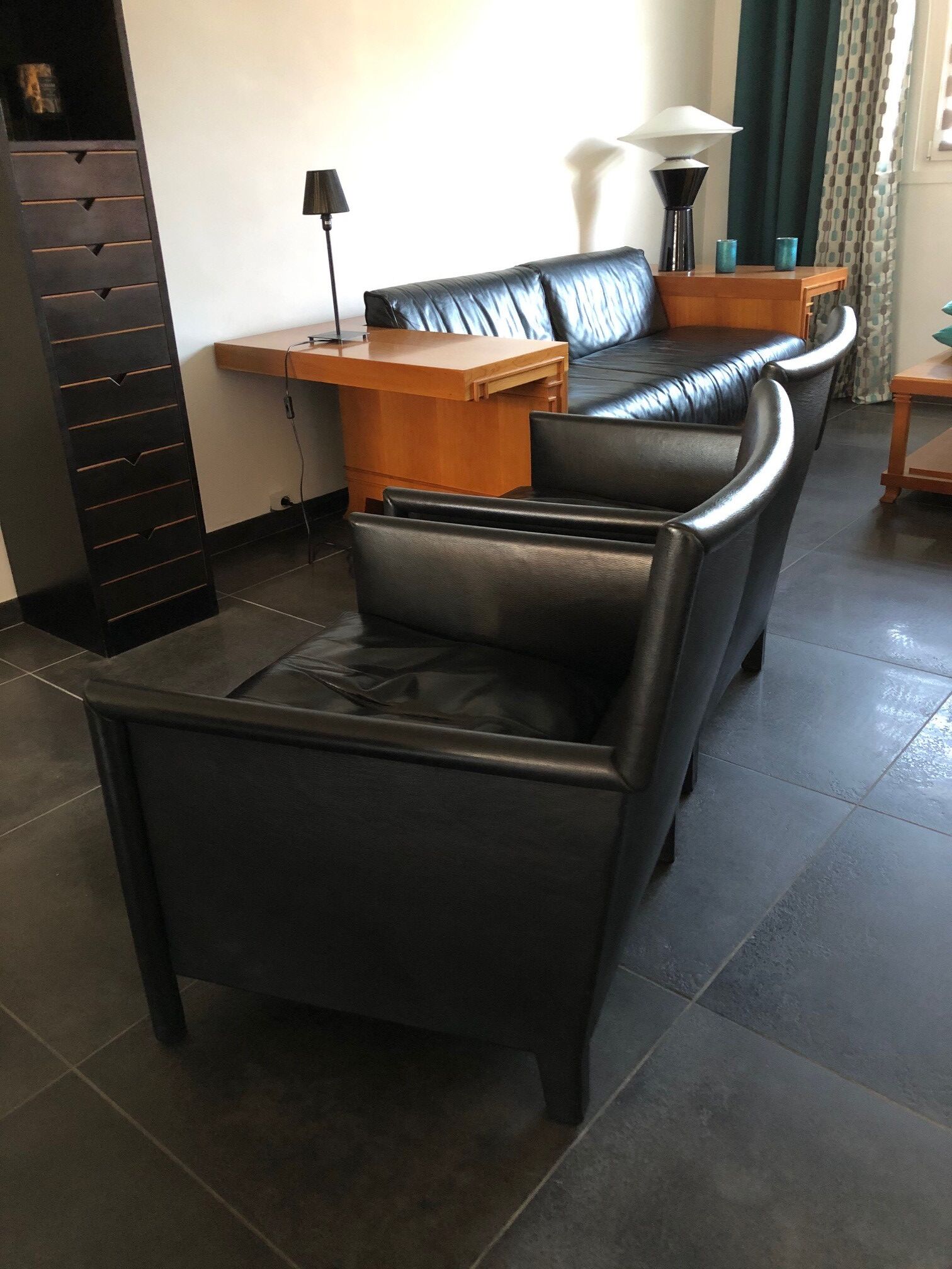 Pair of armchairs by Luca Meda