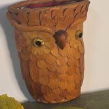 Wicker basket owls