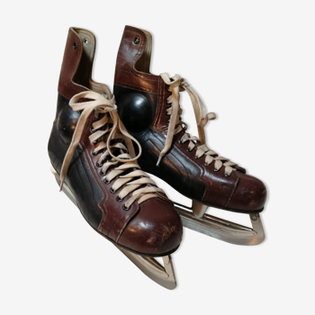 Pair of Vintage ice skates from zermatt