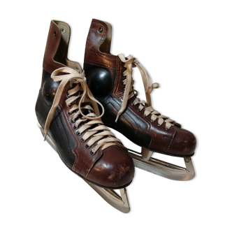 Pair of Vintage ice skates from zermatt