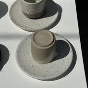 Service de petite vaisselle modulable en céramique indonésienne (6 éléments + coupelles)