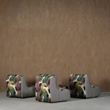 Italian modular sofa (1970) in Freedom Flight velvet – 3-piece