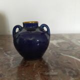 Small faience vase Blue of Tours