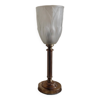 Lampe tulipe art nouveau