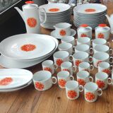 Old Tableware Service Seventies Orange Hans Théo Baumann For Thomas Germany