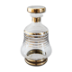 Glass liquor carafe decorated with gilded borders