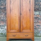 Grande armoire art déco, meuble penderie ancien
