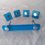 Turquoise resin door handle and knobs for furniture