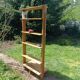 Vintage solid oak library shelf with 6 removable shelves