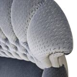 Vintage blue sofa / couch / settee