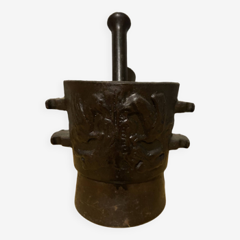 Mortier d’apothicaire bronze 19 eme