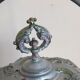 Antique Crystal Moulded Biscuit Bucket Painted Diamond Tips